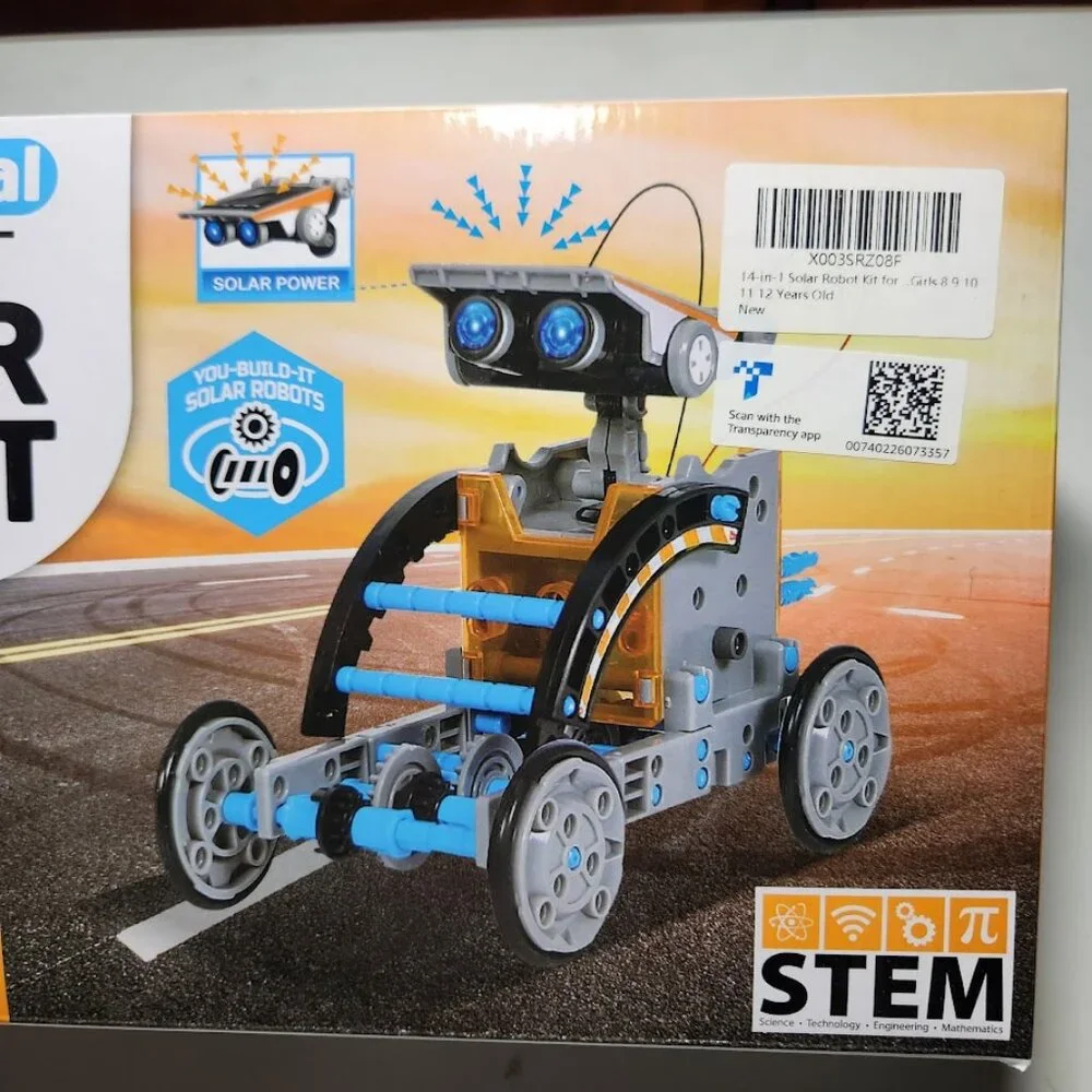 NEW 14-in-1 Solar Robot Kit Stem Projects Educational Science Toy Solar Power Bu